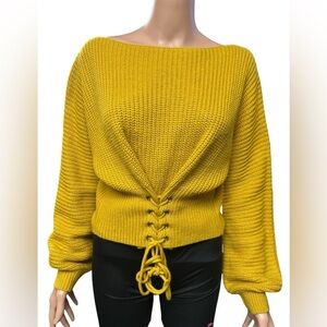 Shareen Collections of Australia- EC - Tie Front Knit Sweater